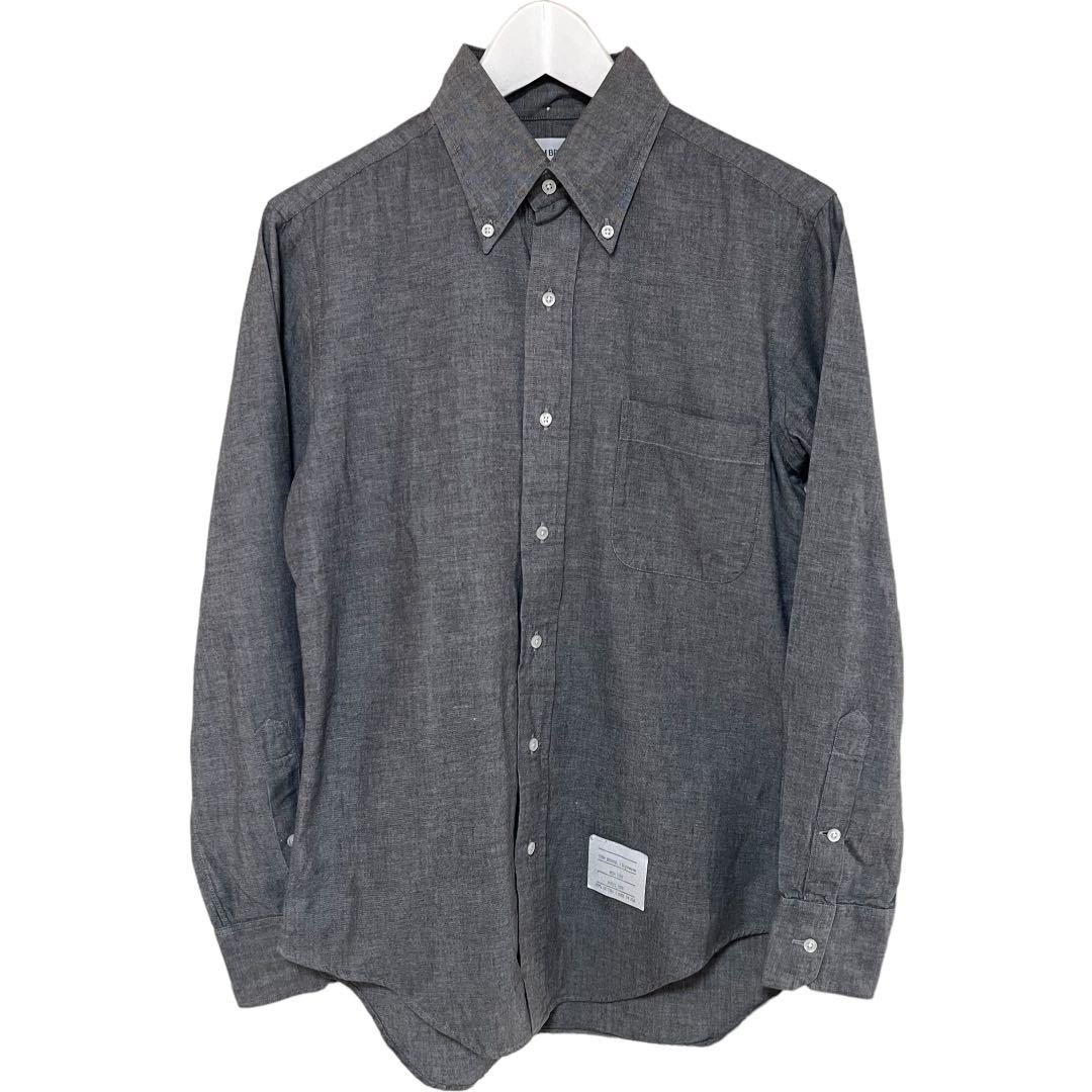 【美中古】10ss Supreme × Thom Browne Oxford Shirt オックスフォードシャツ トムブラウン シュプリーム 1 S ブラック 藤原ヒロシ