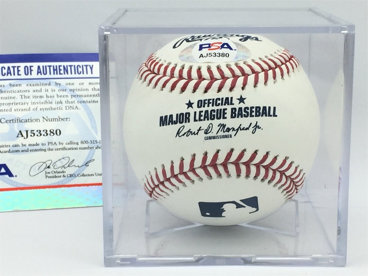 MLB エンゼルス 大谷翔平 直筆サイン入り MLB公式ボール PSA/DNA証明書付き 美品 中古【sm0113047】の画像1