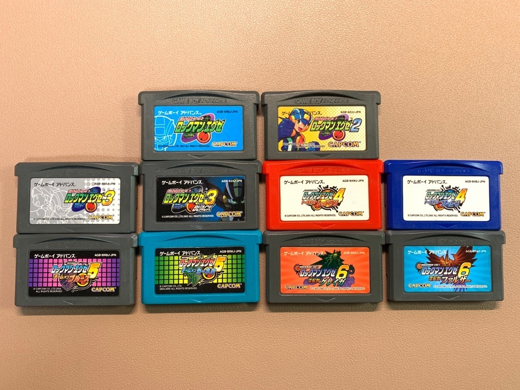 ヤフオク! - GBA◇ロックマンエグゼ 1・2・3・4・5・6 合計10...