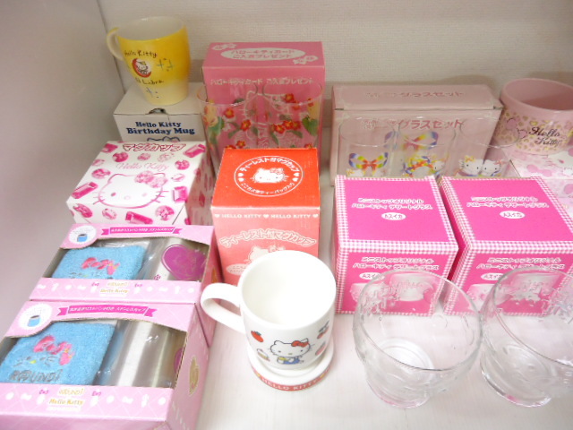 ハローキティ Hello Kitty グラス マグカップ 他 まとめて 大量 未使用品 セットの画像2
