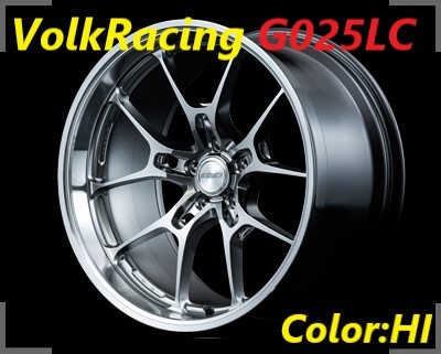 【購入前に納期要確認】Volk Racing G025LC SIZE:12J-20 +25(F2) PCD:114.3-5H Color:HI ホイール2本セット