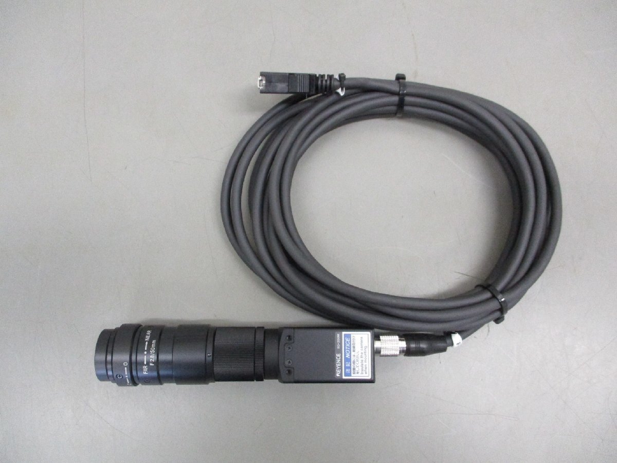 KEYENCE XG-200M F2.8/50mm CA-CN5 画像処理システム デジタル200万画素白黒カメラ