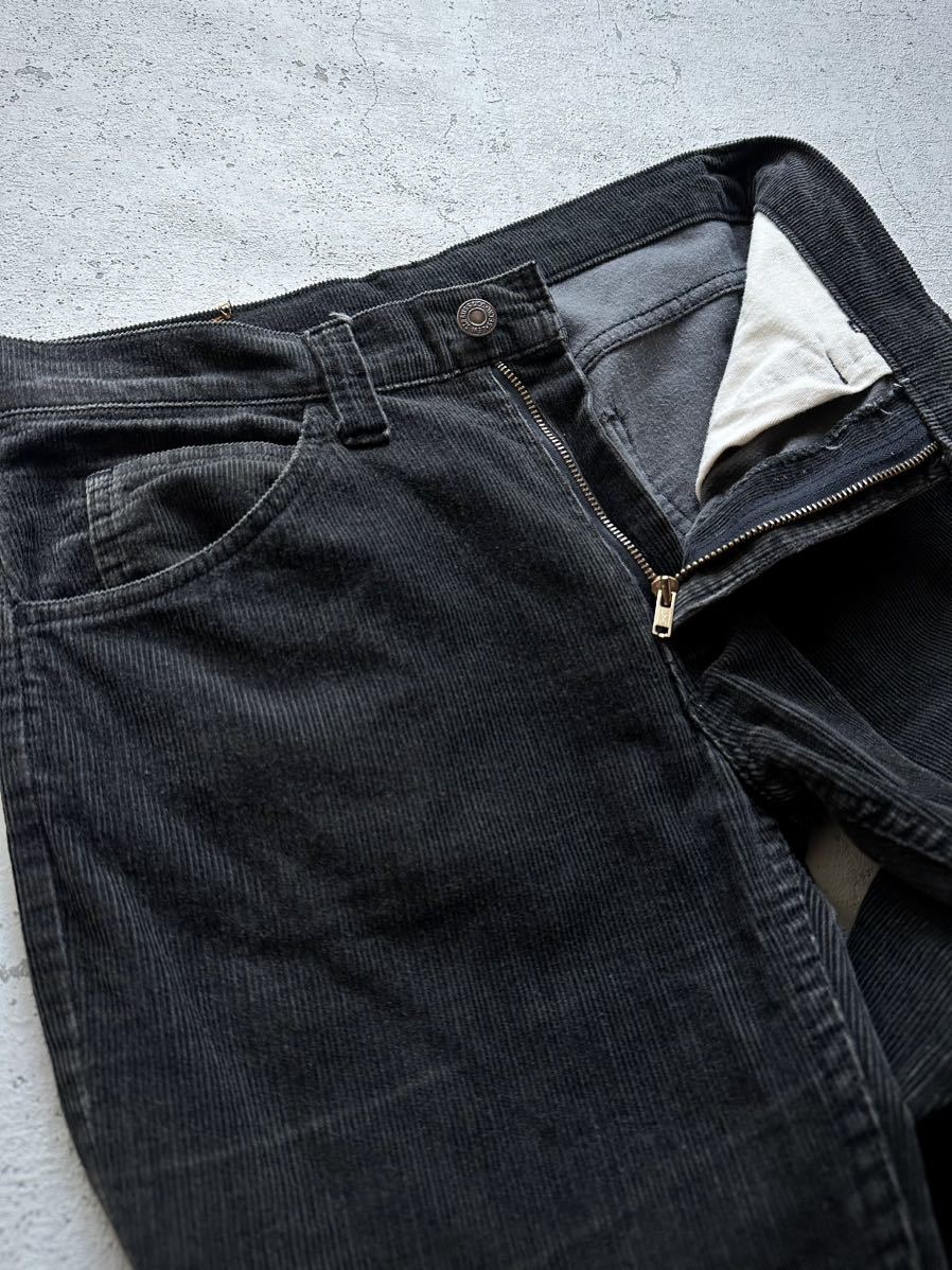 60s-70s LEVI’S BIG-E 518 CORDUROY BLACK VINTAGE リーバイス ビッグE 518-1759 コーデュロイパンツ ブラック オールド ビンテージ / 519_画像7