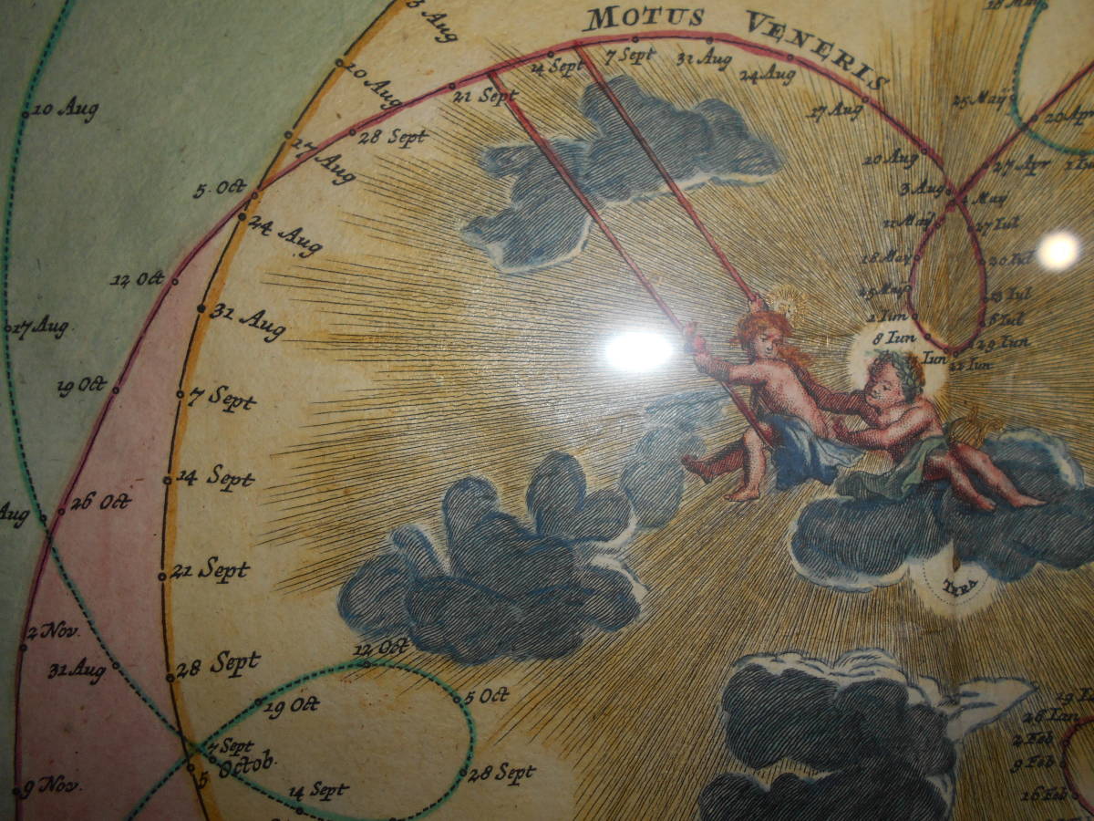 即決 1742年『ドッペルマイヤー星図水星・金星』星座早見盤、天文暦学書、天体観測、Astronomy,Star map, Celestial chart, Planisphere 自然科学と技術 即決 1742年『ドッペルマイヤー星図水星・金星』星座早見盤、天文暦学書、天体観測、Astronomy,Star map, Celestial chart, Planisphere 自然科学と技術