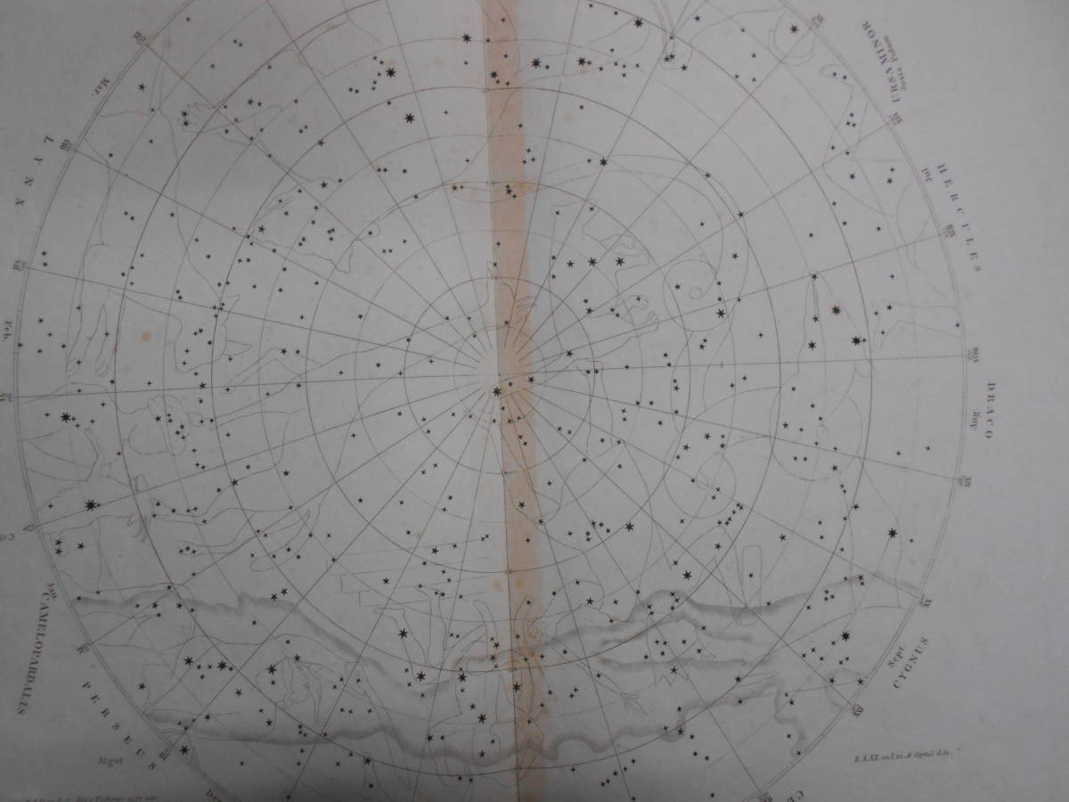 即決1811年英国『ウオラストン星図第1図』星座早見盤、天文暦学書、アンティーク、Astronomy, Star map, Celestial chart, Planisphere - 天文、宇宙 即決1811年英国『ウオラストン星図第1図』星座早見盤、天文暦学書、アンティーク、Astronomy, Star map, Celestial chart, Planisphere - 天文、宇宙