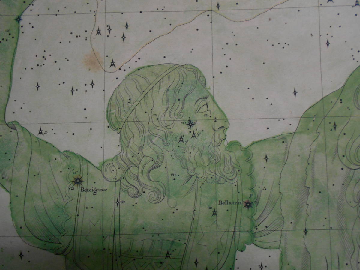 即決1835年ドイツ『ホッフマン星図第5b図』星座早見盤、天文暦学書、アンティーク、Astronomy, Star map, Celestial chart, Planisphere 即決1835年ドイツ『ホッフマン星図第5b図』星座早見盤、天文暦学書、アンティーク、Astronomy, Star map, Celestial chart, Planisphere