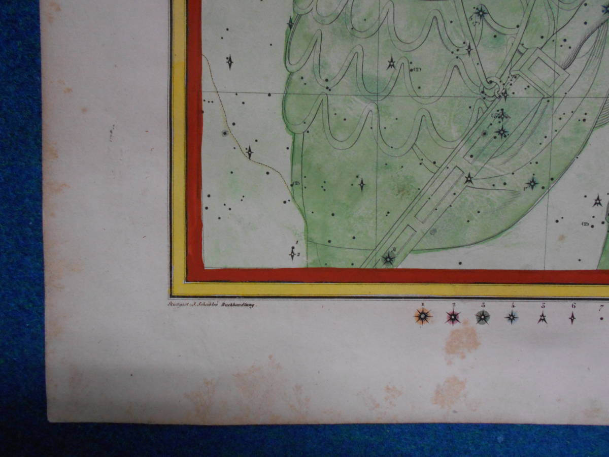 即決1835年ドイツ『ホッフマン星図第5b図』星座早見盤、天文暦学書、アンティーク、Astronomy, Star map, Celestial chart, Planisphere - 天文、宇宙 即決1835年ドイツ『ホッフマン星図第5b図』星座早見盤、天文暦学書、アンティーク、Astronomy, Star map, Celestial chart, Planisphere - 天文、宇宙