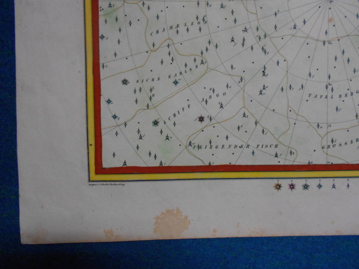 即決1835年ドイツ『ホッフマン星図第21図』星座早見盤、天文暦学書、アンティーク、Astronomy, Star map, Celestial chart, Planisphere - 天文、宇宙 即決1835年ドイツ『ホッフマン星図第21図』星座早見盤、天文暦学書、アンティーク、Astronomy, Star map, Celestial chart, Planisphere - 天文、宇宙