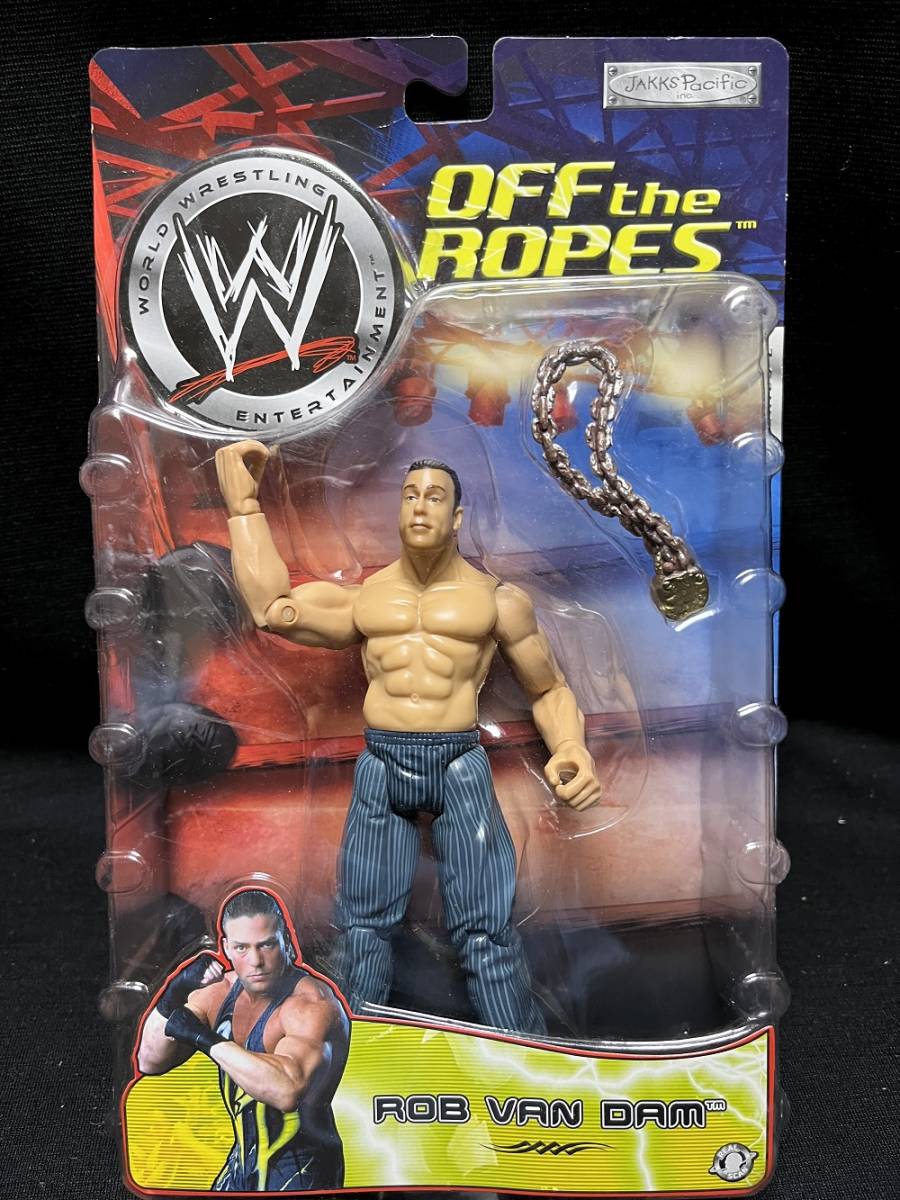 JAKKS：WWE OFF THE ROPES EXCLUSIVE SERIES 2 ロブ・ヴァン・ダム （未開封品）_画像1