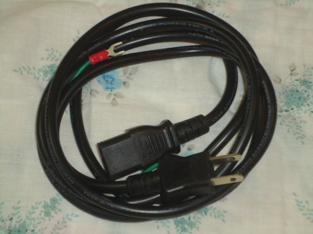 日本製 12-9814-D-WANT AI DENSEN 7A 125V 径7mm 1.85m 動作品