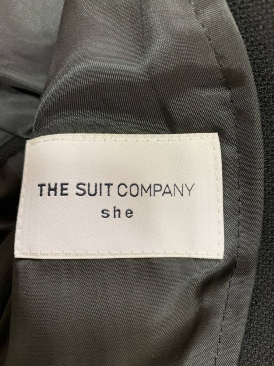 [ прекрасный товар ]THE SUIT COMPANY she The * костюм Company si- юбка костюм 36 чёрный черный женский интервью бизнес .. формальный .. церемония окончания 