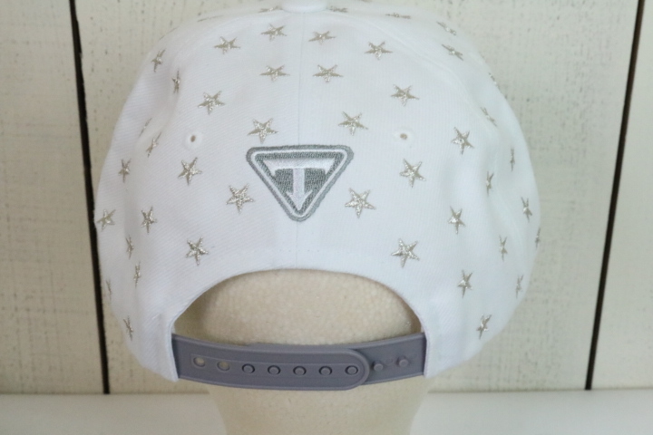 最終２点！【新品】☆TEAM LIFE：星　刺繍　スナップバック　キャップ　57-59cm　ホワイト　帽子_画像6