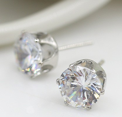 【新着】！■特大粒■！！！ダイヤモンドピアス※刻印有※《2ct》▲プラチナ仕上の画像3