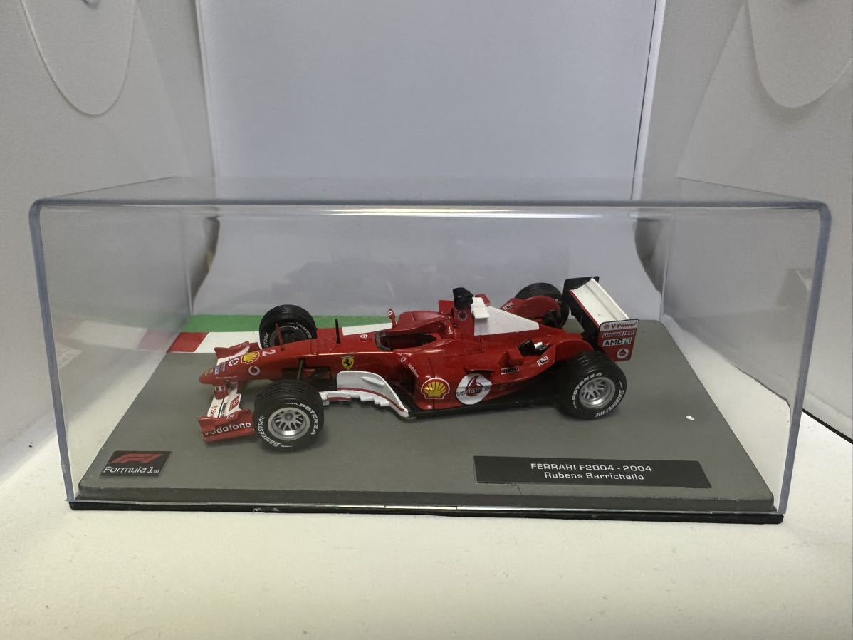 1/43 ディアゴスチーニ 週刊F1マシンコレクション フェラーリ F2004 ルーベンス・バリチェロ_画像1