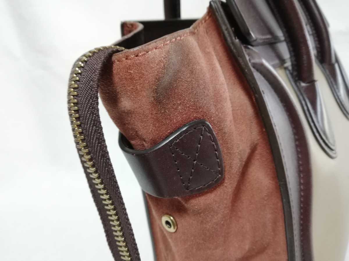 CELINE セリーヌ トートバッグ ラゲージ ショッパー レザー スエード