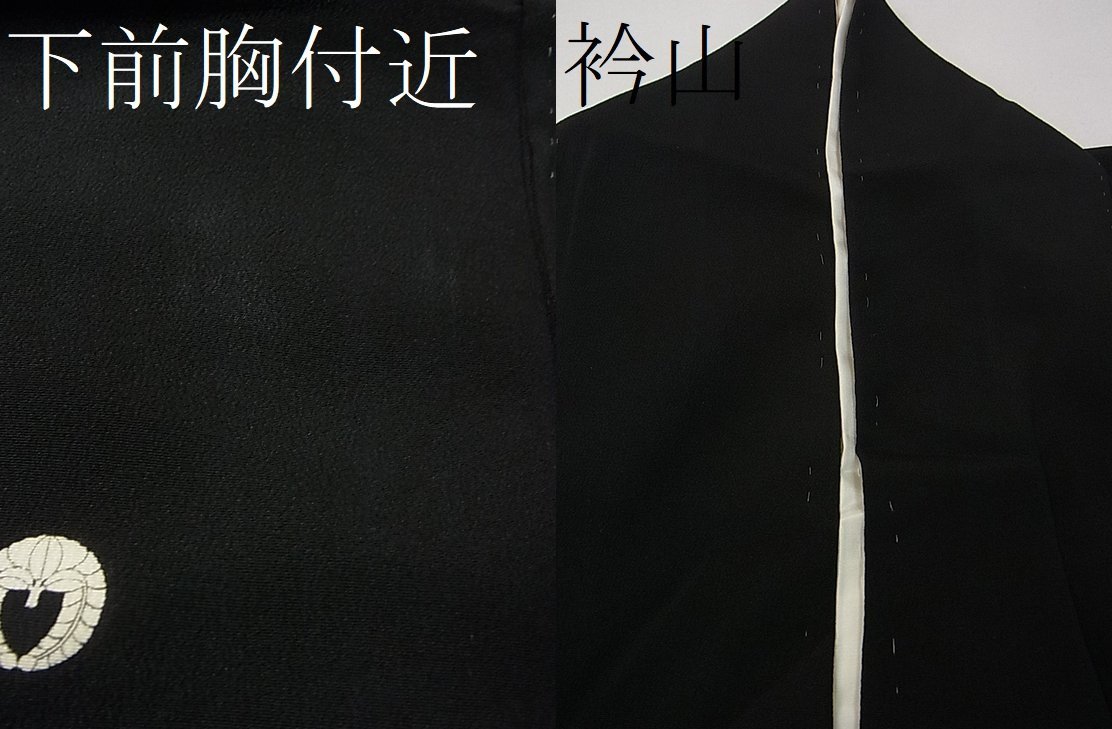 平和屋着物■豪華黒留袖 相良刺繍 枝牡丹 たたき染め 逸品 vp3937の画像10