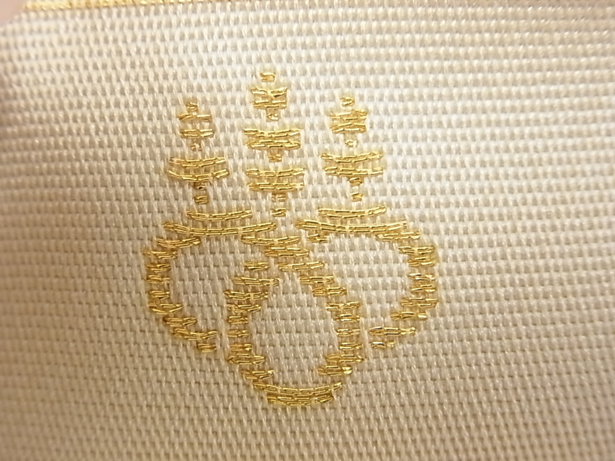 受注生産品 着物 袋帯 六通 松 金糸 刺繍 412㎝ stuburomokykla.lt