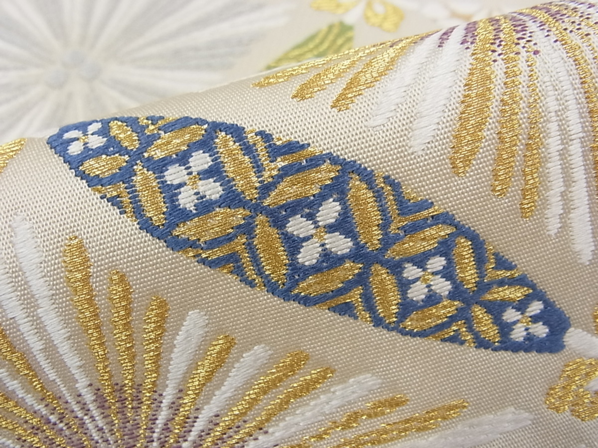 史上一番安い 着物 袋帯 六通 松 金糸 刺繍 412㎝ asakusa.sub.jp