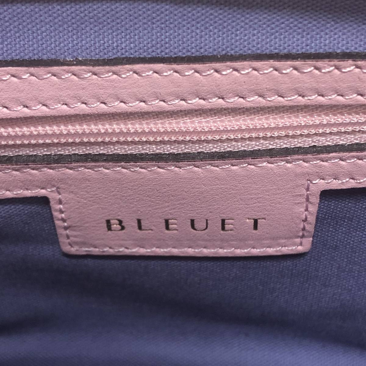 【ブルエ BLEUET レザー 2WAY ミニトートバッグ ハンドバッグ ショルダーバッグ SS 肩掛け 鞄 ピンク ①】_画像6