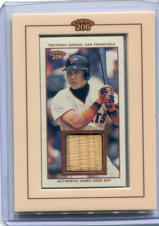 2002 Topps 206 Relics TR-TS.2Tsuyoshi Shinjo Bat 新庄剛志 バット カード_画像1