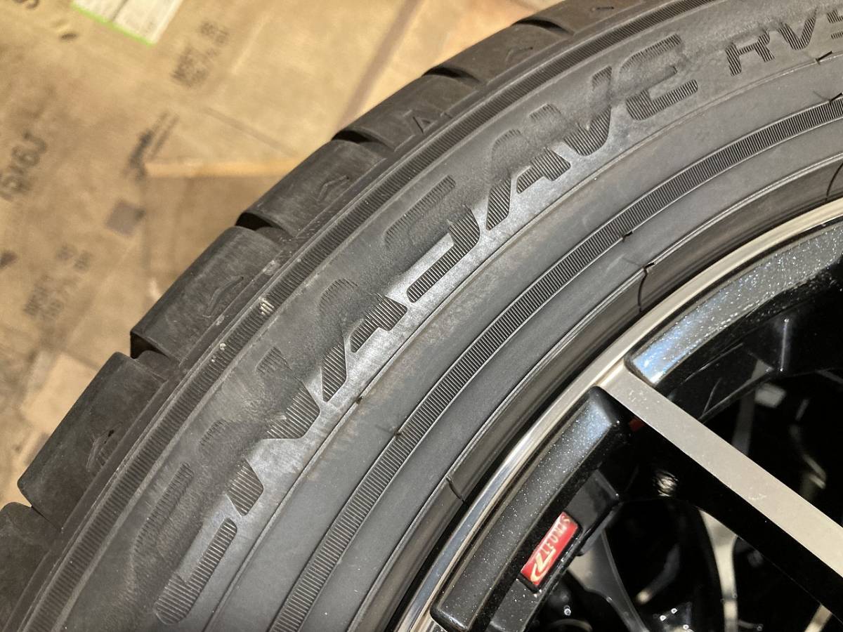 WEDS ウェッズ レオニス MX 18×7J 5穴 PCD114.3 オフセット +53 ダンロップ ENASAVE RV505 225/50R18 9分山 19年製 4本 札幌近郊引取OK_画像9