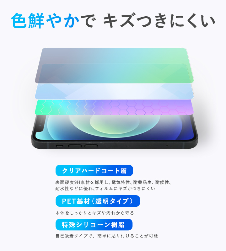 Android One S10 背面 保護 フィルム OverLay 9H Brilliant for 京セラ スマートフォン Android One S10 9H高硬度 透明感 高光沢_画像3