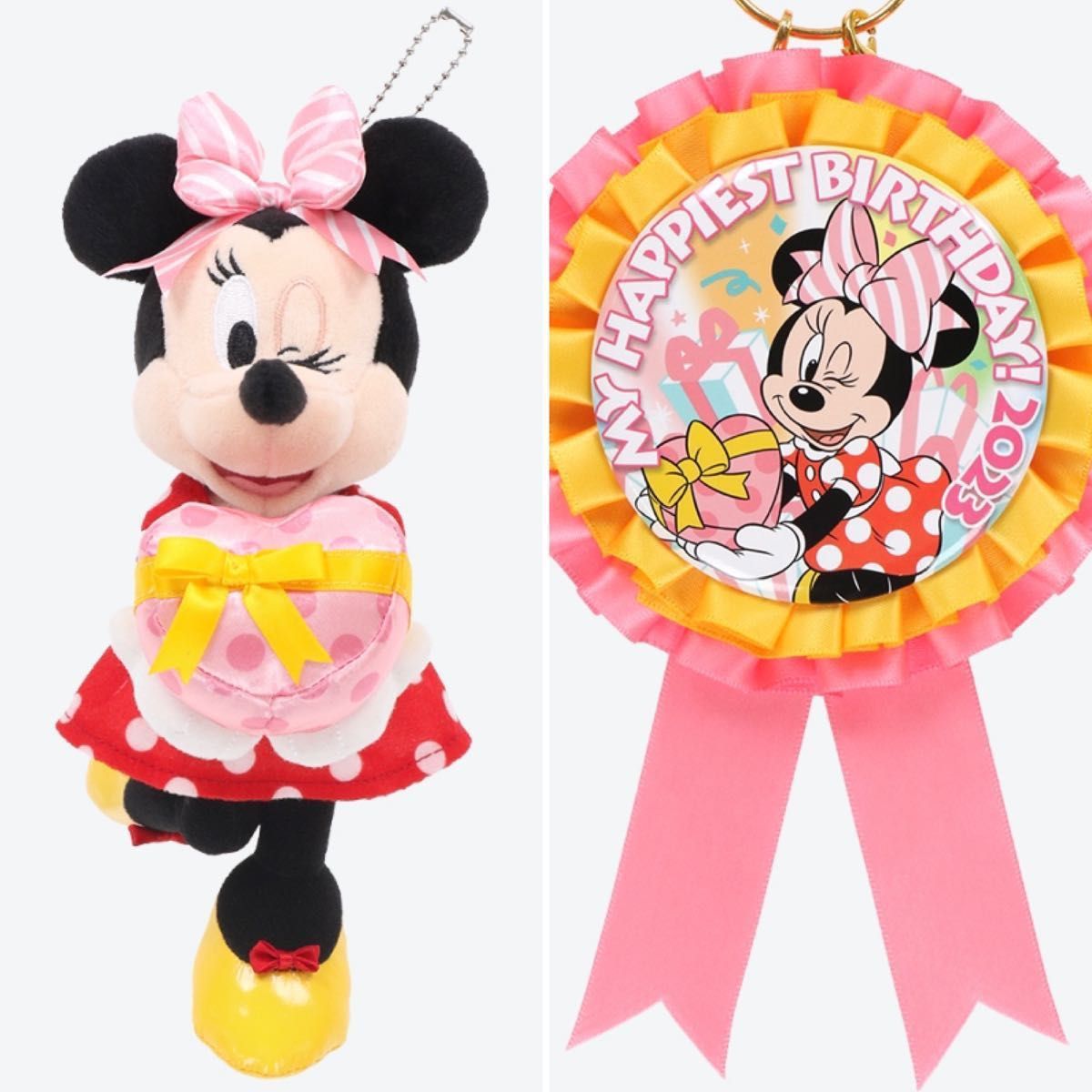 ぬいぐるみバッジ ぬいば ぬいバ ミニー 誕生日 ロゼット 2023年 ぬいぐるみバッジ ぬいば ぬいバ ミニー 誕生日 ロゼット 2023年