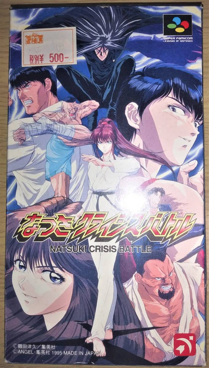 【完売】 鶴田洋久 なつきクライシス スーパーファミコン 【箱・説明書付】SFC 集英社 バンダイ エンジェル アクション