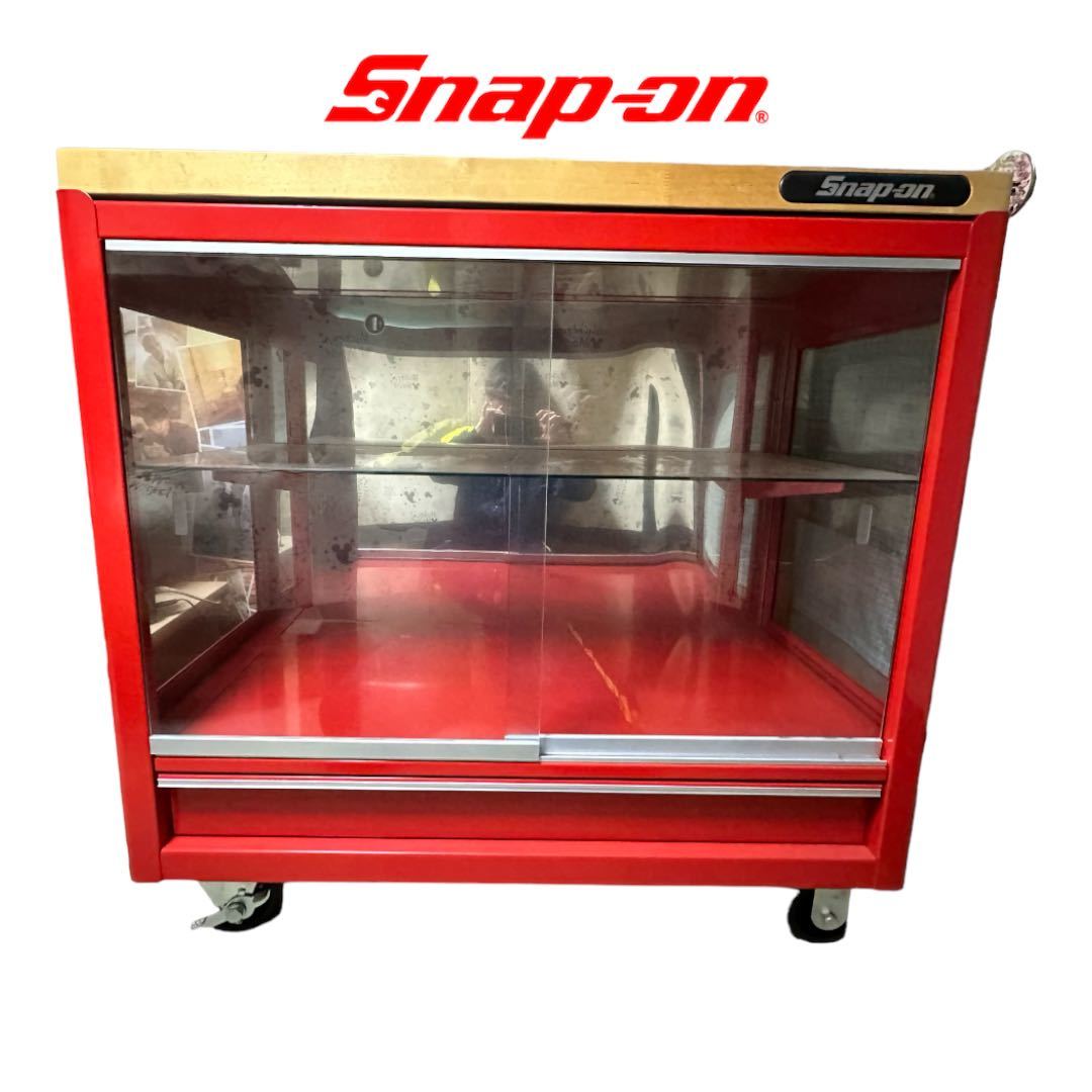 大特価放出! 【美品】Snap-on スナップオン ガラスショーケース 赤