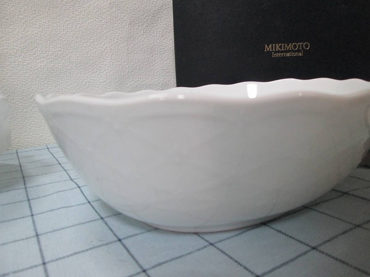 MIKIMOTO ミキモト オーバルボウル 白鉢の画像5