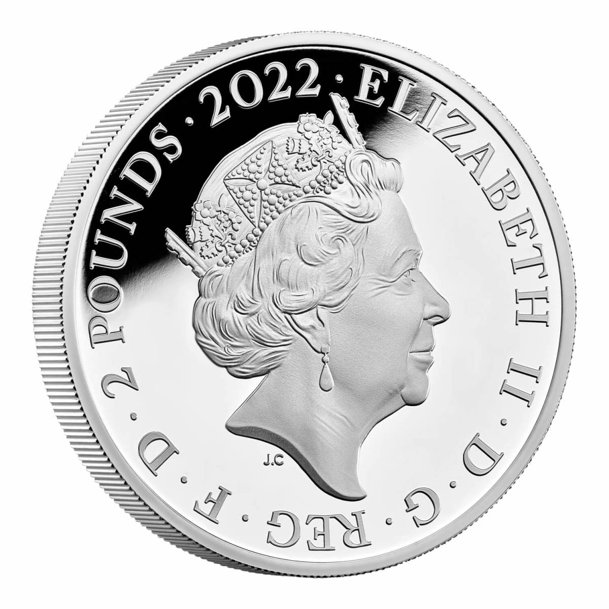 2022 イギリス ローリング・ストーンズ 60周年 2ポンド プルーフカラー銀貨_画像3