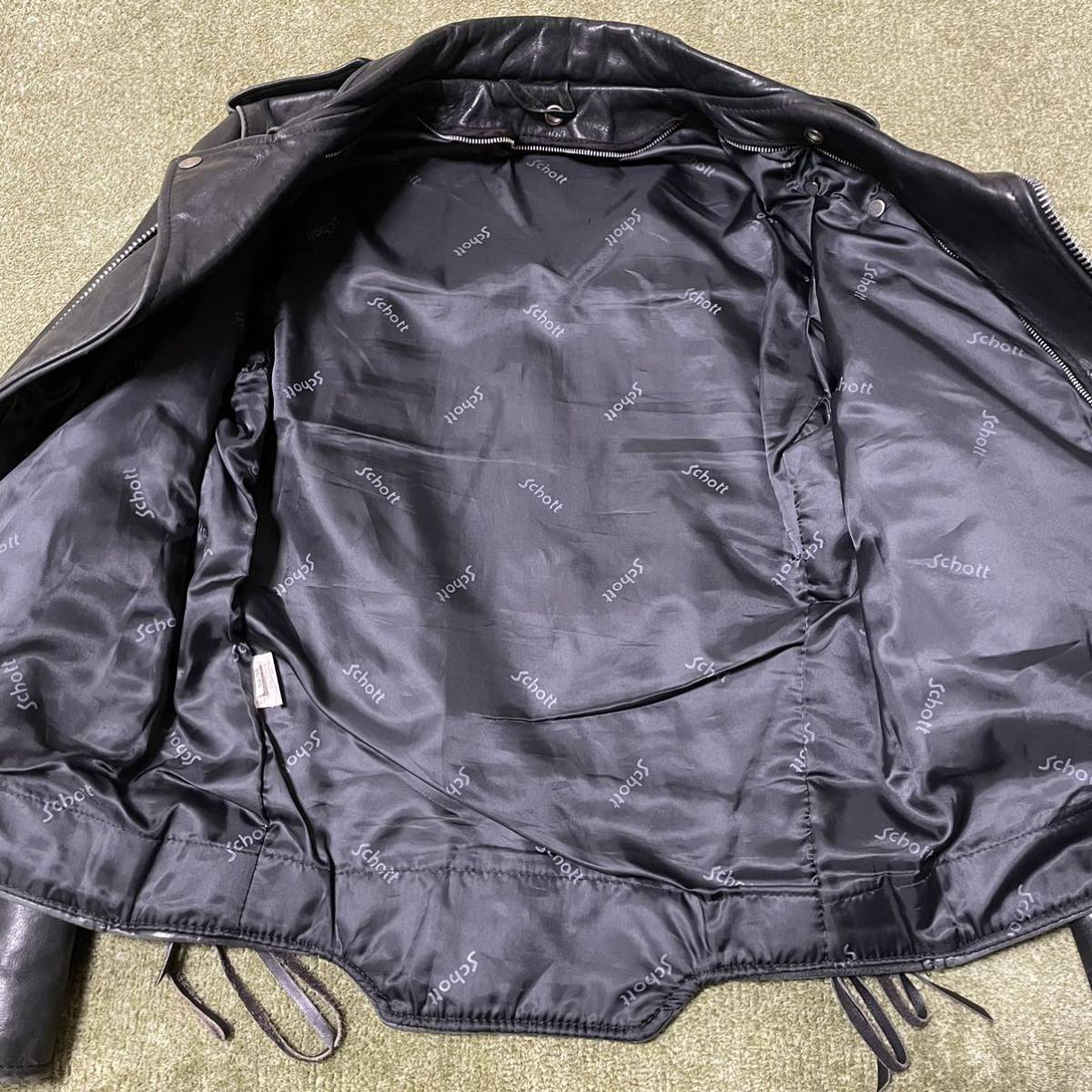 Schott 125 Double Riders Jacket 36 Cowhide Black Lether ダブルライダース CHP