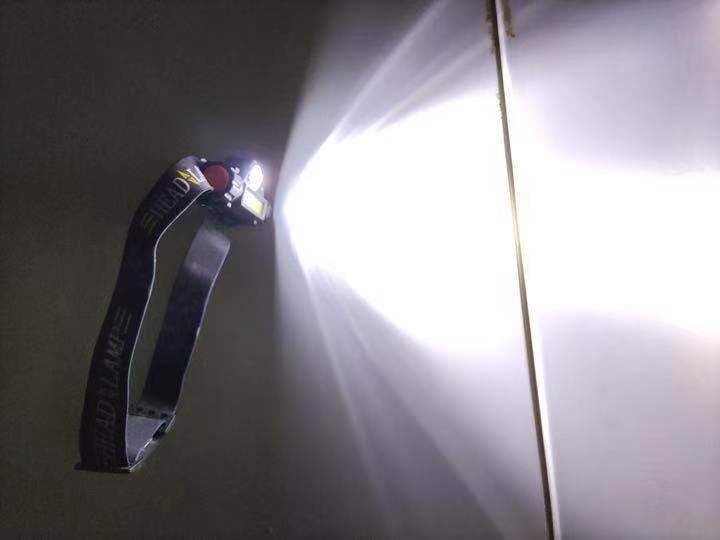 【G43N‐２ST】2個セット LED ヘッドライト ヘッドランプ 小型 強力 充電式 明るい USB キャンプ 作業 災害 自転車 ジョギング 釣り_画像7