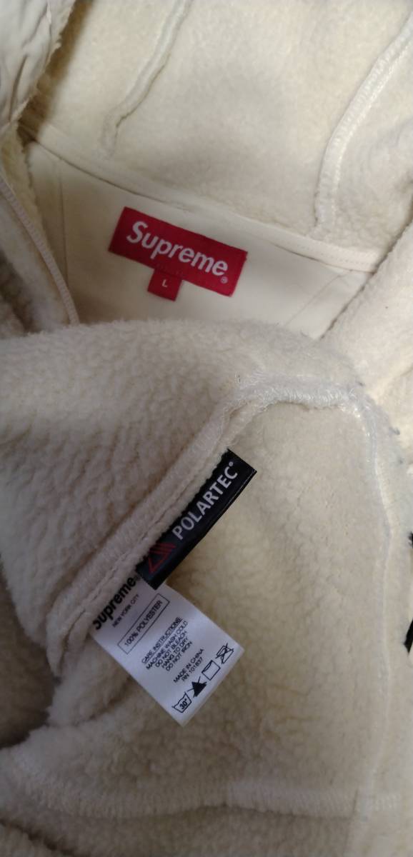 supreme polartec Fleece　hooded half zip pullover シュプリーム　ポーラテック　フリース　ハーフジップ　アノラック　パーカー　L_画像5