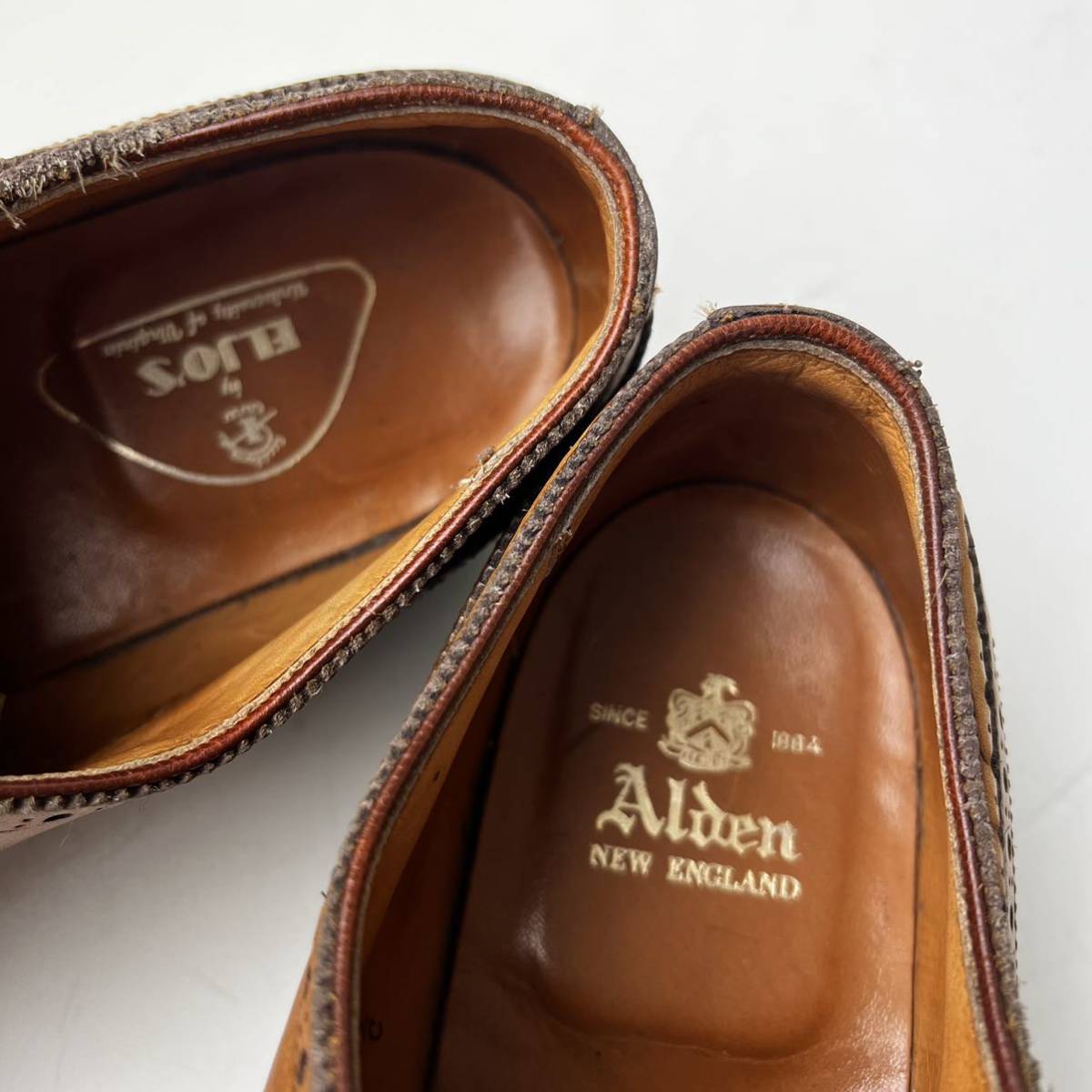 ALDEN オールデン W-TIP レザーシューズ 革靴 9.5Cの画像6