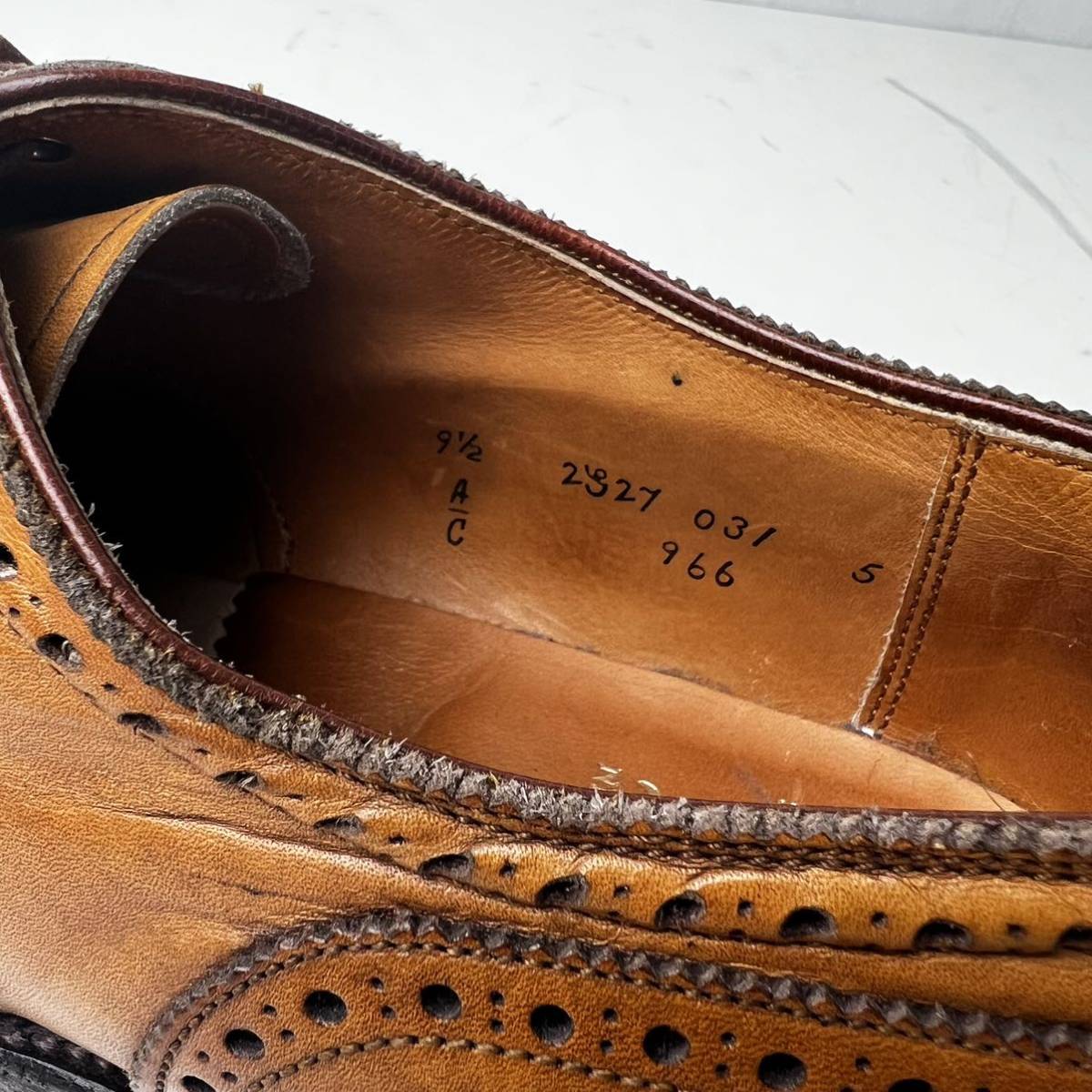 ALDEN オールデン W-TIP レザーシューズ 革靴 9.5Cの画像7