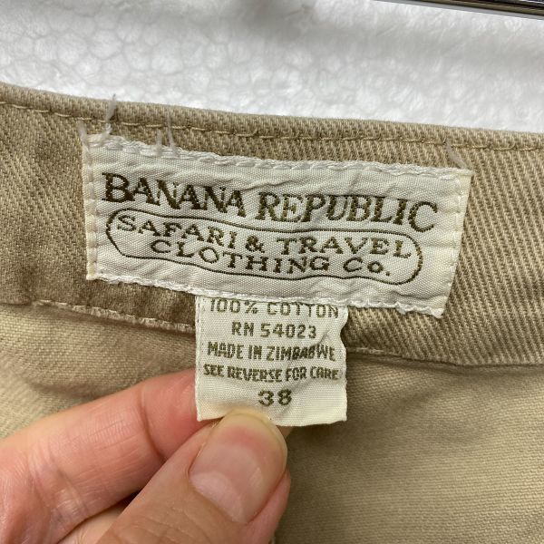 80\'s 90\'s Banana Republic Safari & travel cotton g LUKA shorts (38) short pants banalipa80 period 90 period old tag 