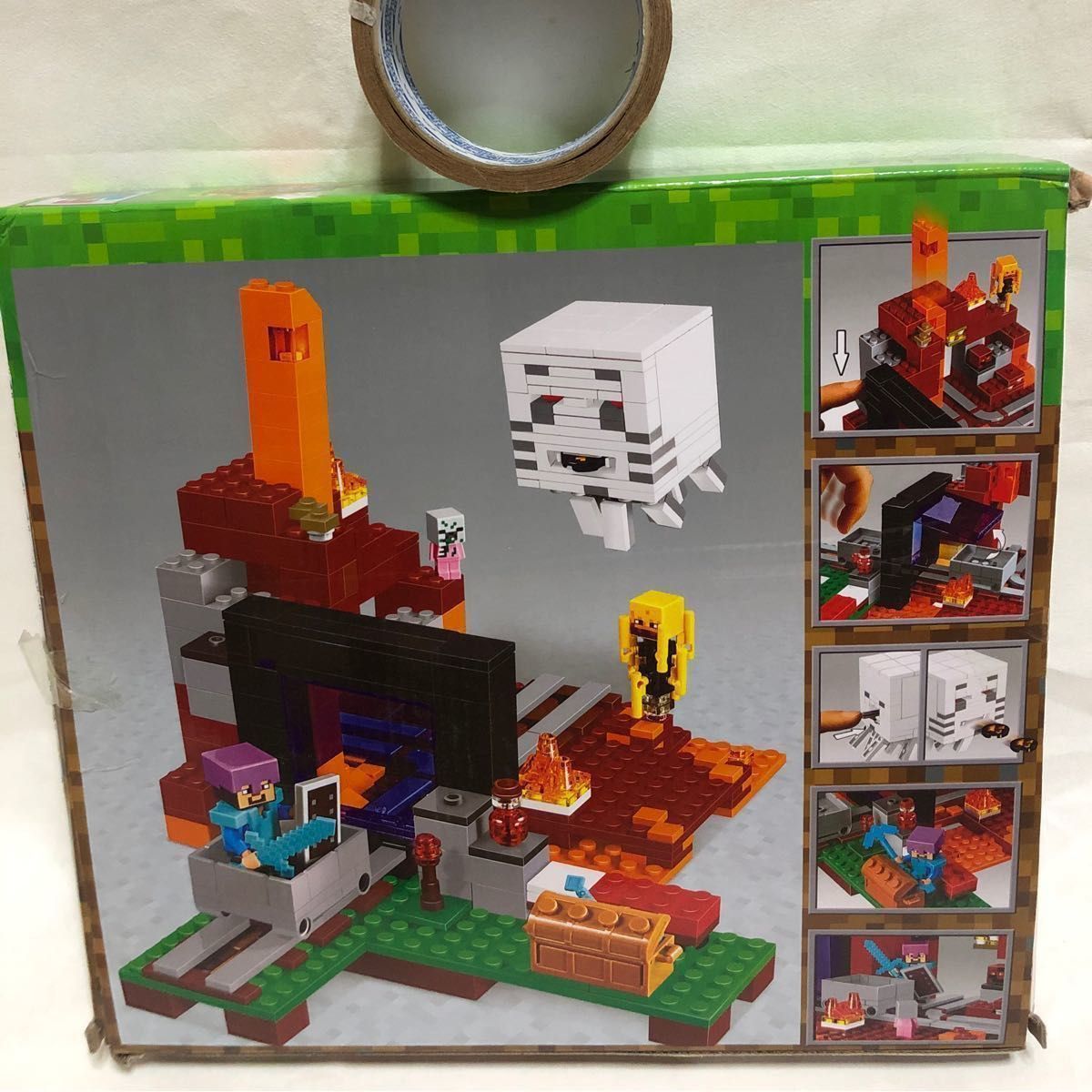 LEGOレゴ互換-マインクラ-ネザーへようこそ-フィギュア-シティ-テクニック-クリエイター