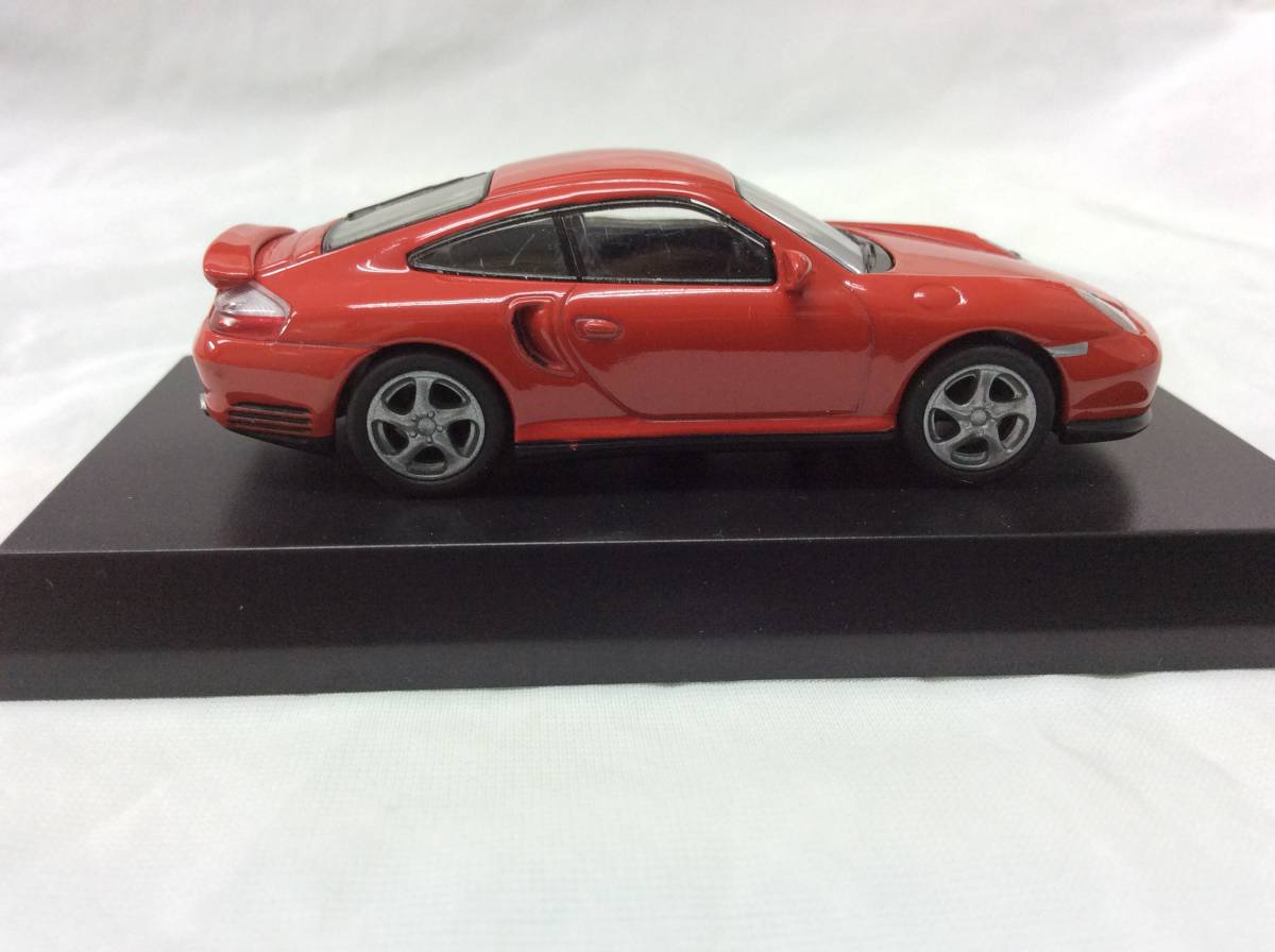 美品 元箱カード有り 京商 1/64 ポルシェ 911 996 ターボ 赤 レッド ミニカーシリーズVer.3_画像5
