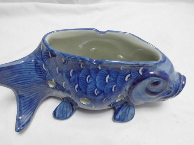 レトロ　陶器製　の　鯉の置物_画像4