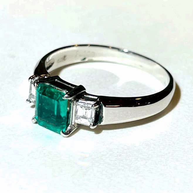 ☆Pt900 エメラルド0.65ct&ダイヤリング 指輪☆ | normanhubbard.com