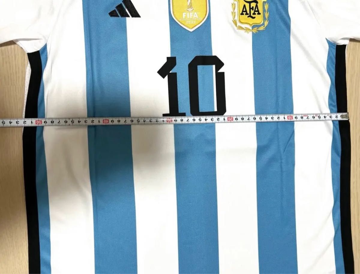 アルゼンチン代表　ユニフォーム　メッシ　カタールW杯優勝版　MESSI 10番 Lサイズ