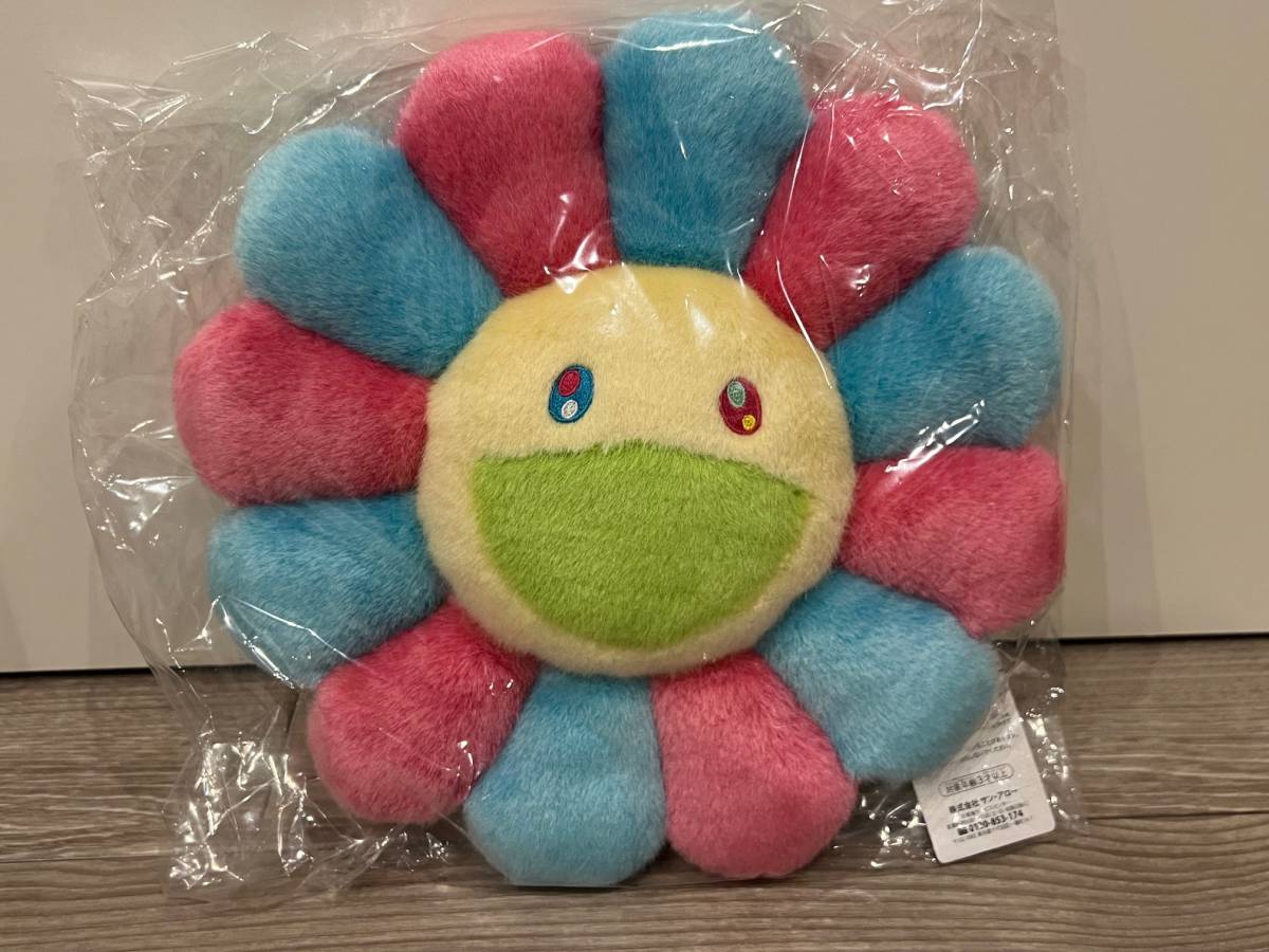 【新品未使用】お花クッション ピンク×ブルー 30cm 村上隆 ジンガロ Tonari no Zingaro