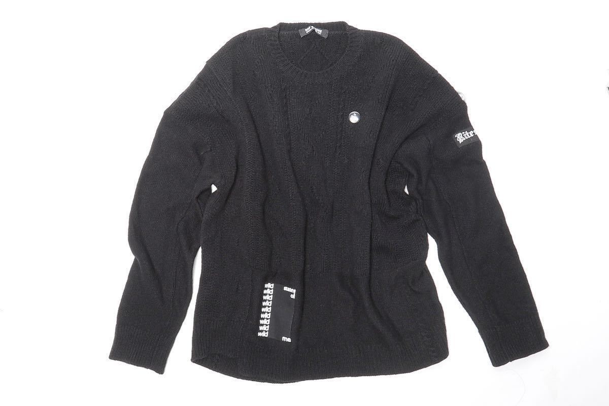 Raf simons patched sweater パッチワークニット ラフシモンズ21SS