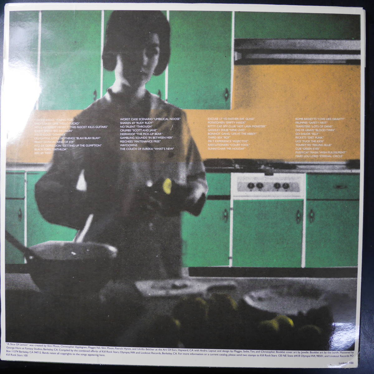 アナログ ● 輸入盤～Various A Slice Of Lemon レーベル:Kill Rock Stars KRS 100, Lookout! Records LK100_画像2