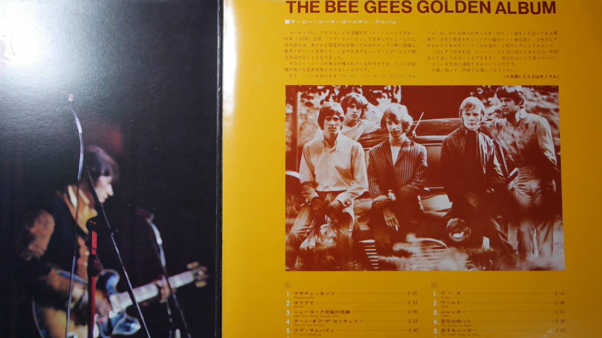 アナログ ● THE BEE GEES / GOLDEN ALBUM ～ 邦盤 SMP-2037 _画像3