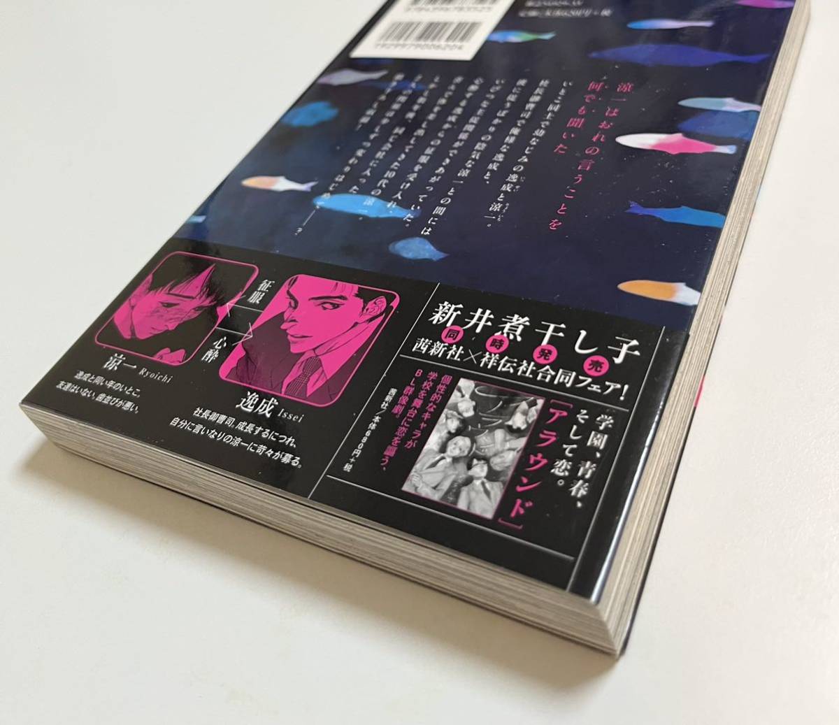 野田彩子　 新井煮干し子　因果の魚　サイン本 Autographed　繪簽名書_画像6