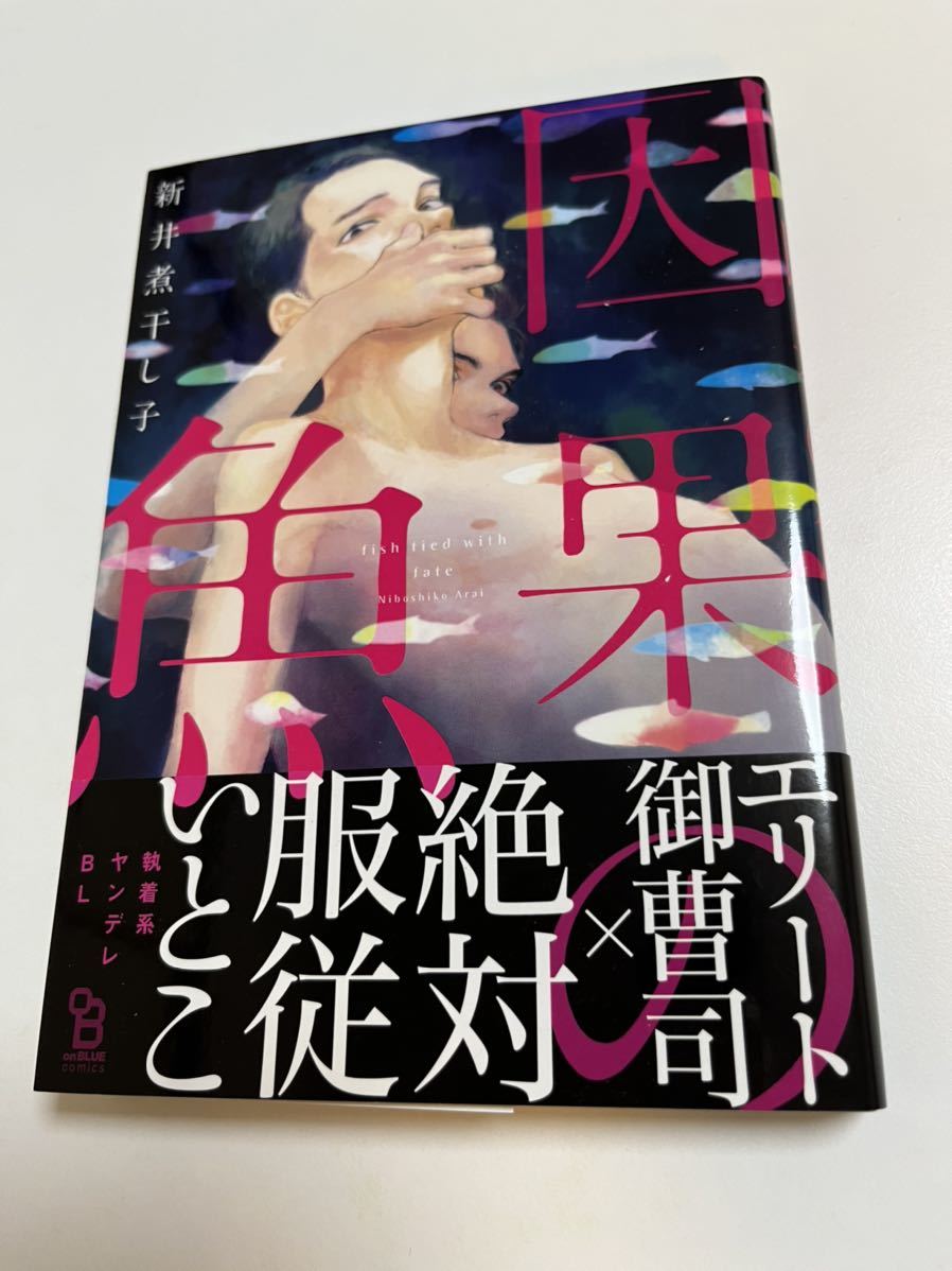 野田彩子　 新井煮干し子　因果の魚　サイン本 Autographed　繪簽名書_画像1