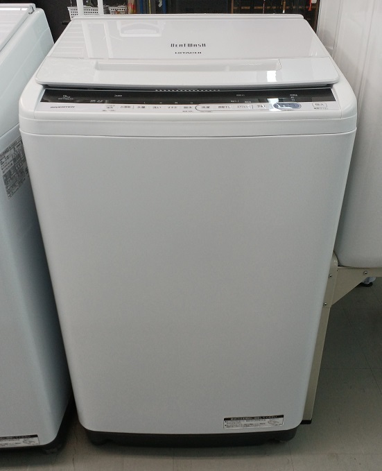 【品】HITACHI 日立 全自動電気洗濯機 ビートウォッシュ BW-V90CE6 ホワイト 洗濯容量9.0kg 2018年製 ○YR-50570○