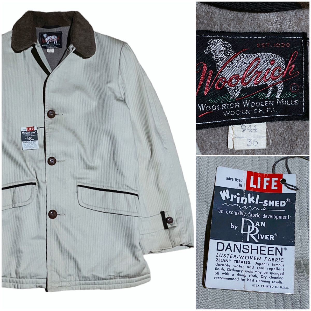 デッドストック 50's woolrich ウールリッチ ヴィンテージ ピケ ボア ファラオ ジャケット LIFE DANRIVER ウール N-1 スポジャケ 未使用品_画像1